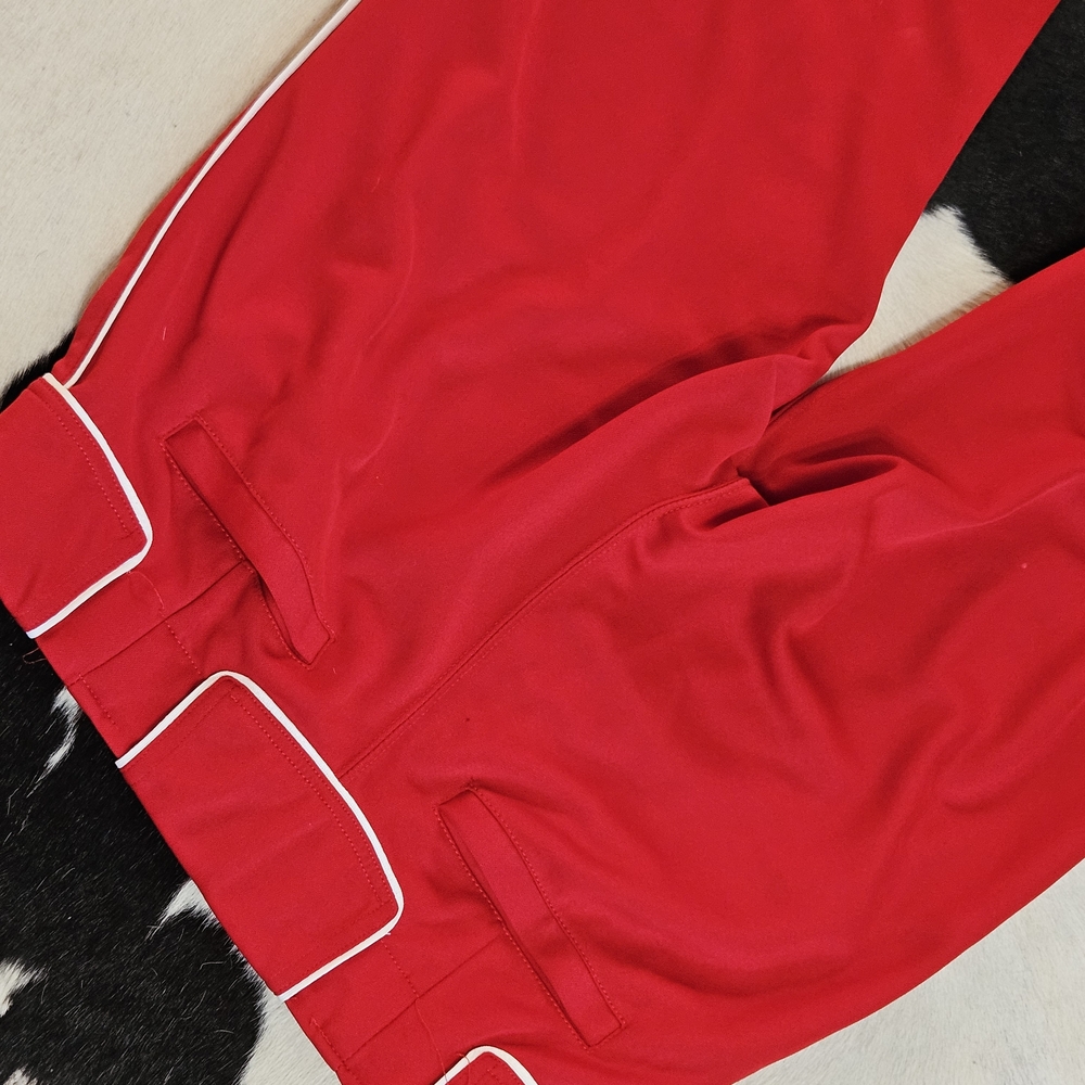 Vintage Men’s Red Baseball Plant with White Piping By BOOMBAH size 32L - Picture 5 of 7